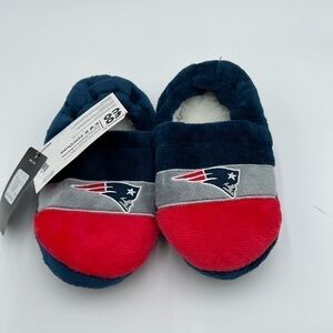 FOCO Boy's NFL Team Logo Plush Kid's Slippers NWT